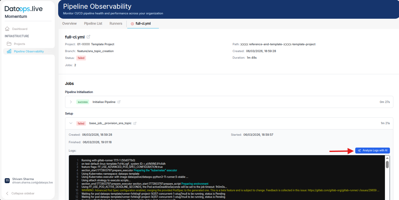 Pipeline Debugging tab !!shadow!!