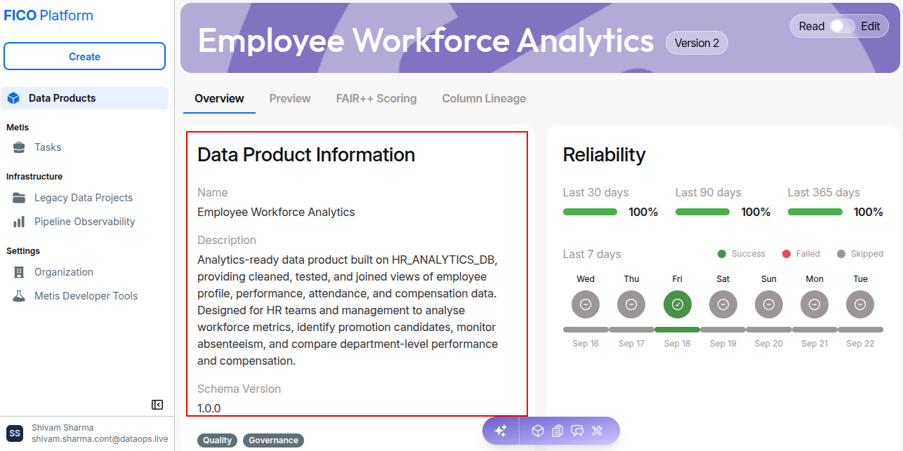Data Product Information !!shadow!!