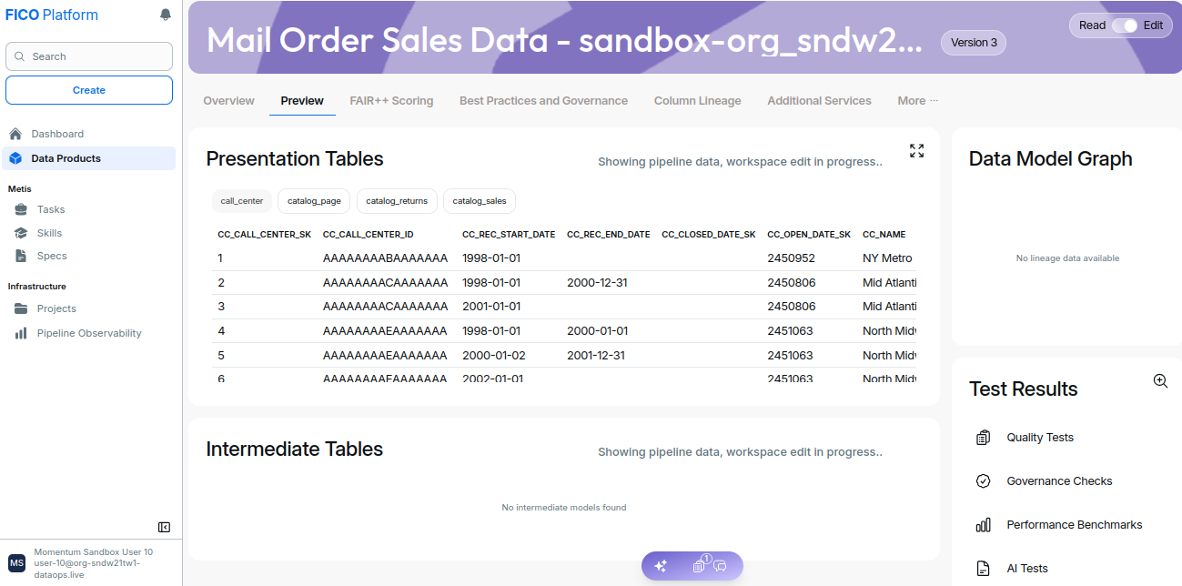 Data Product Preview !!shadow!!
