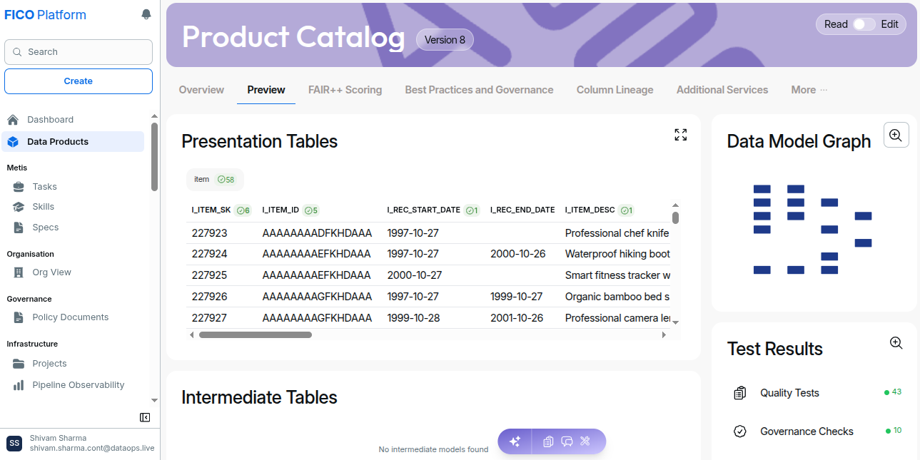Data Product Preview !!shadow!!