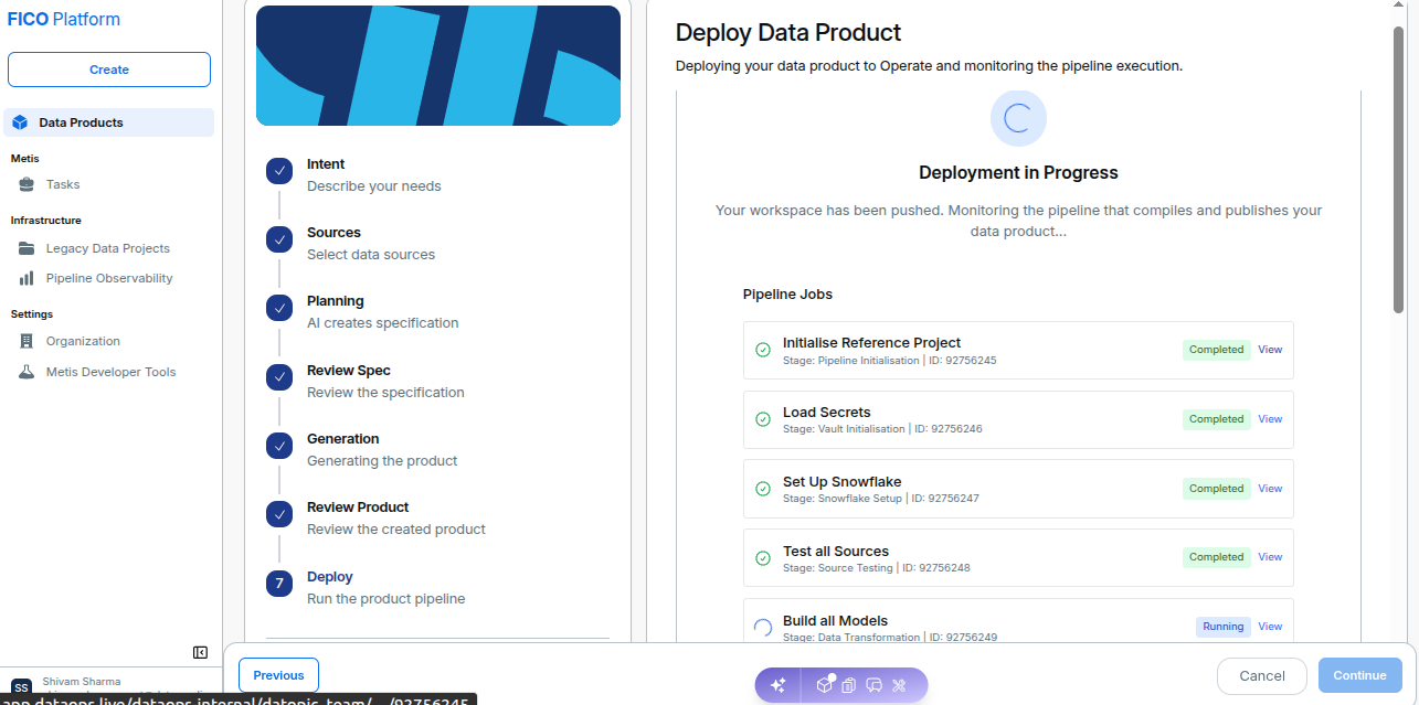 Deploy Data Product !!shadow!!