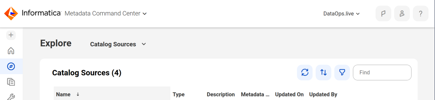 Informatica Metadata Command Center Catalog Sources !!shadow!!