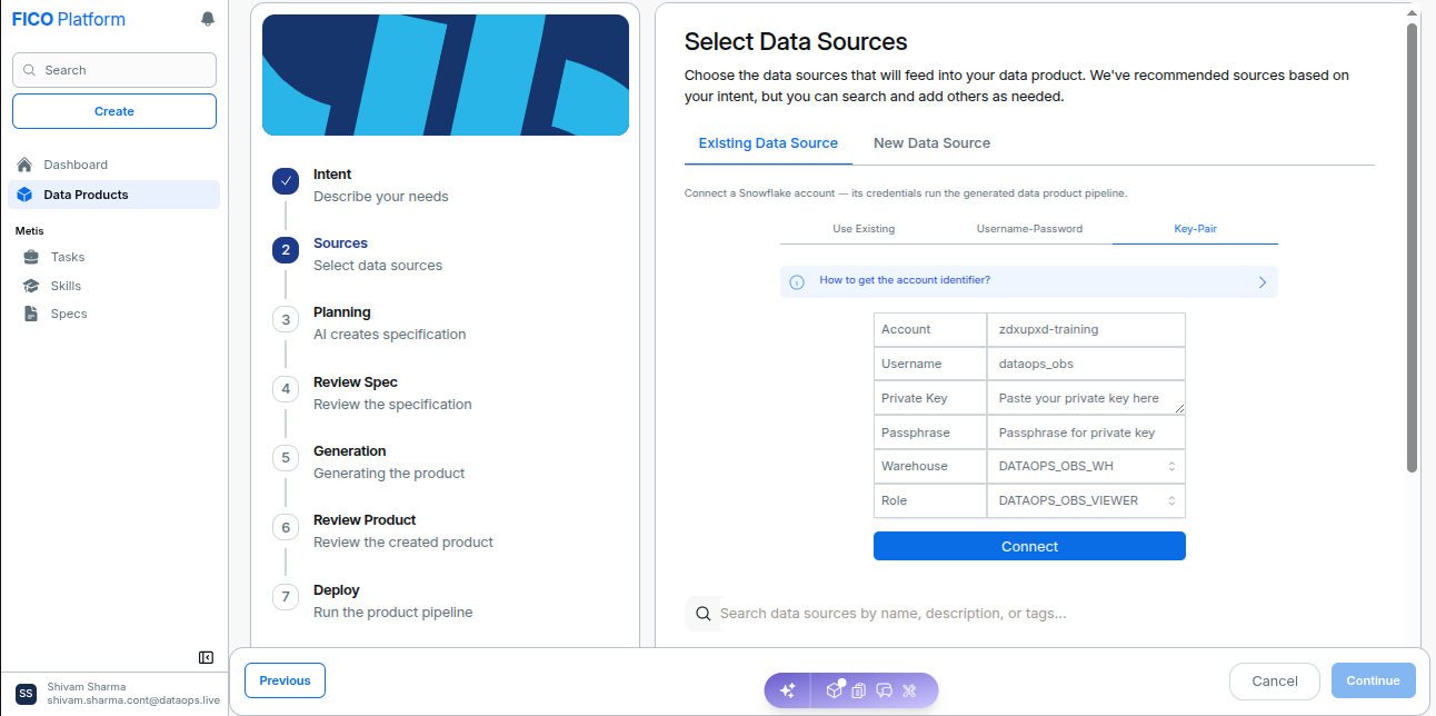 Select Existing Data Sources !!shadow!!